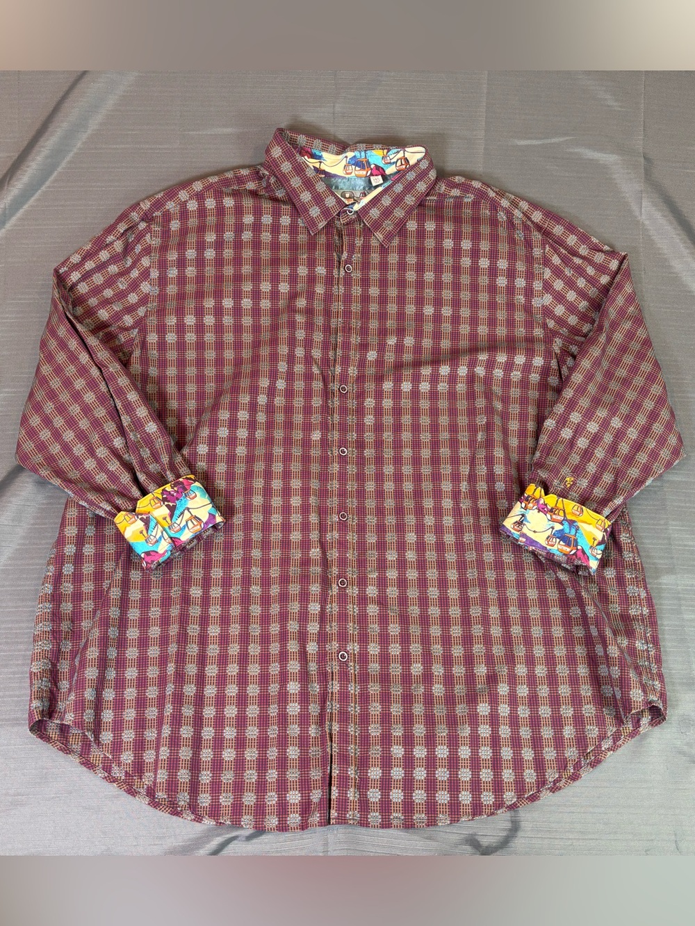 Robert Graham 3XL Ski Gondola Y2K Flip Cuff Button Up Shirt